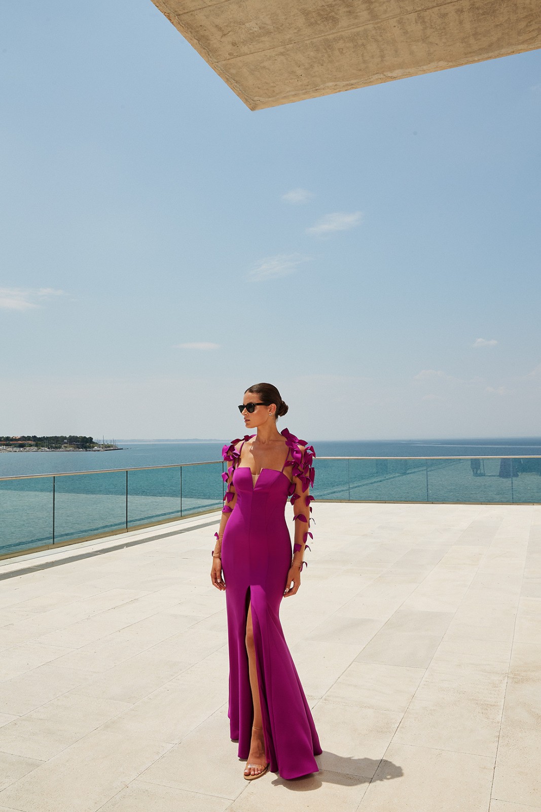 Robe de soirée violette à Marseille