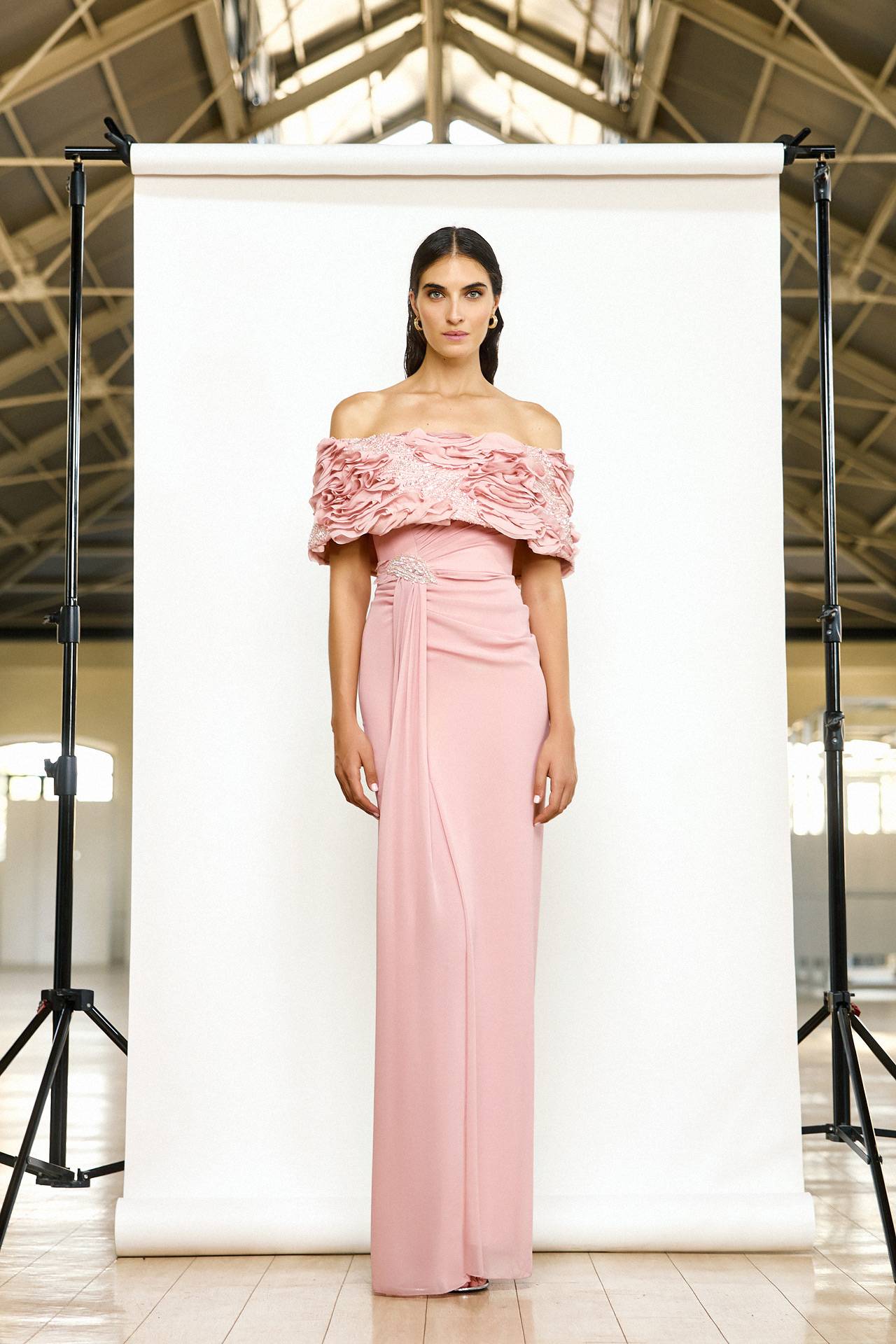 Robe longue sirène pour maman de mariée Marseille vers Aubagne