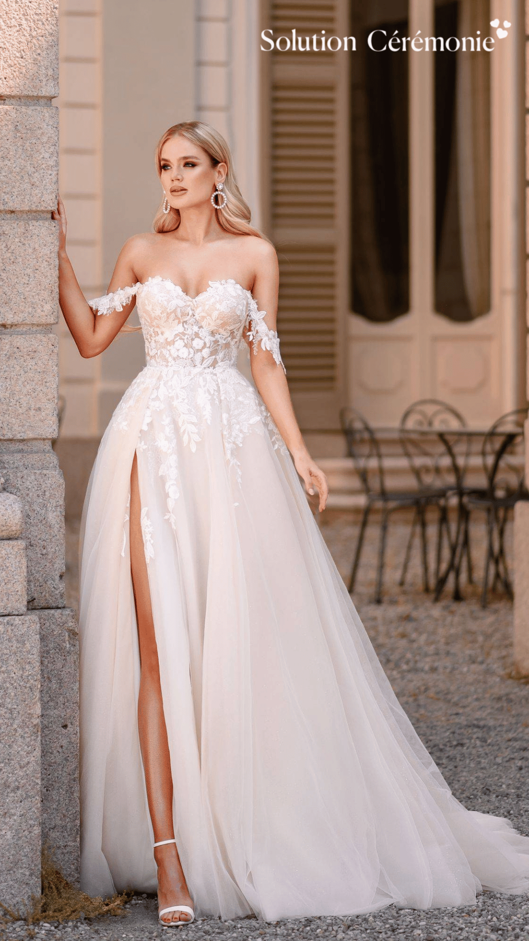 Robe de mariée haut de gamme en tulle  bohème Marseille centre ville