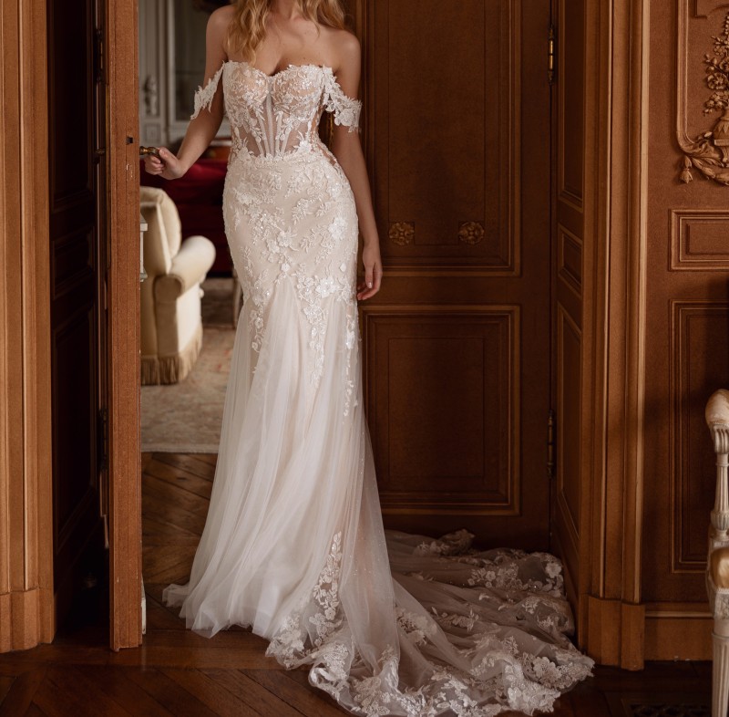 Robe de mariée sirène dentelle Marseille