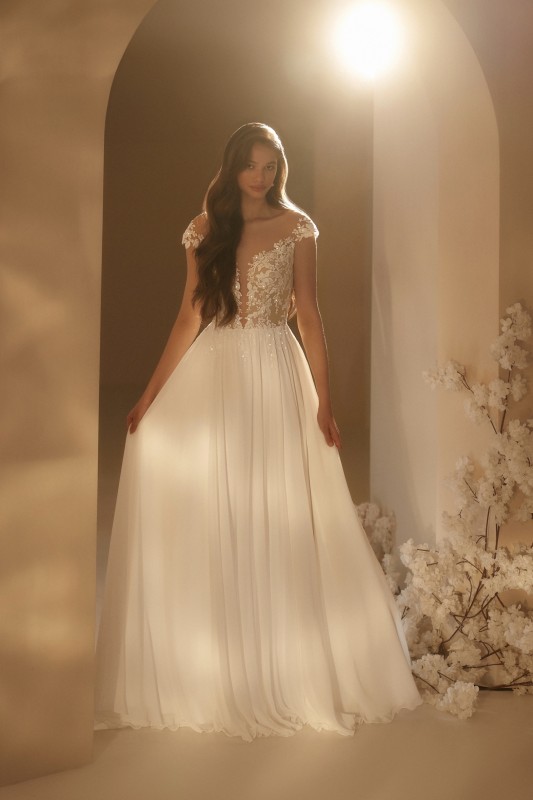 Robe de mariée bohème trapèze à Marseille centre ville