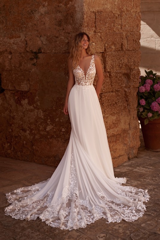 Robe de mariage grande traine exceptionnelle Marseille