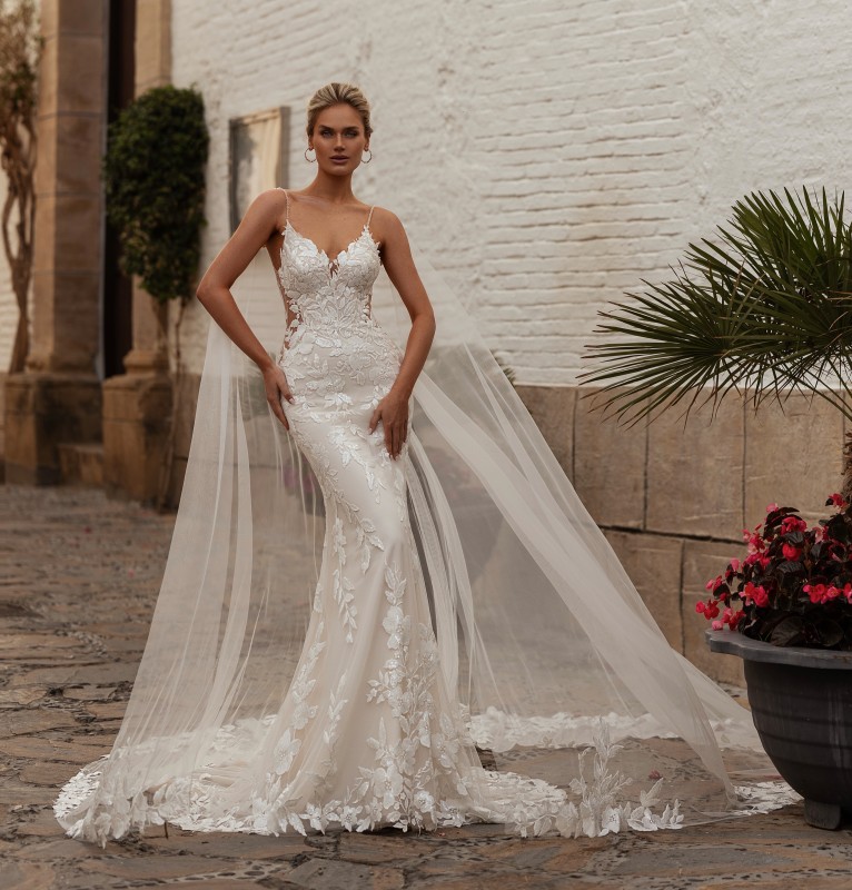 Robe de mariée sirène en dentelle tendance Marseille 