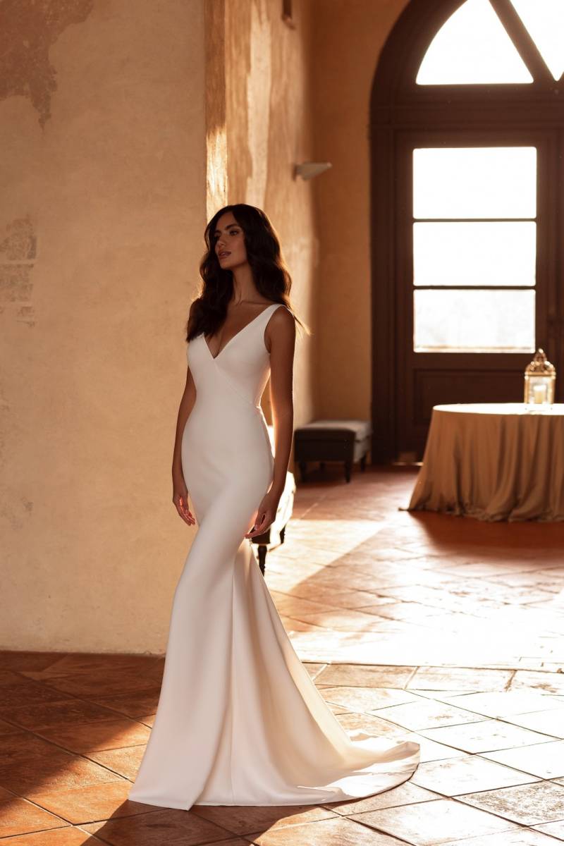 Robe de mariée en satin